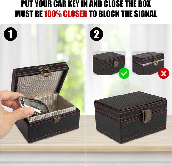 Autosleutel RFID Antidiefstal - RFID Beschermhoes Autosleutel - Beschermhoes Autosleutel Box - Autosleutel Kluis - RFID Anti-Diefstal Doos - Faraday Box Autosleutel - Faraday Box - Keyless Entry Hoesje - Sleuteletui - Sleuteltasjes - Cadeautjes