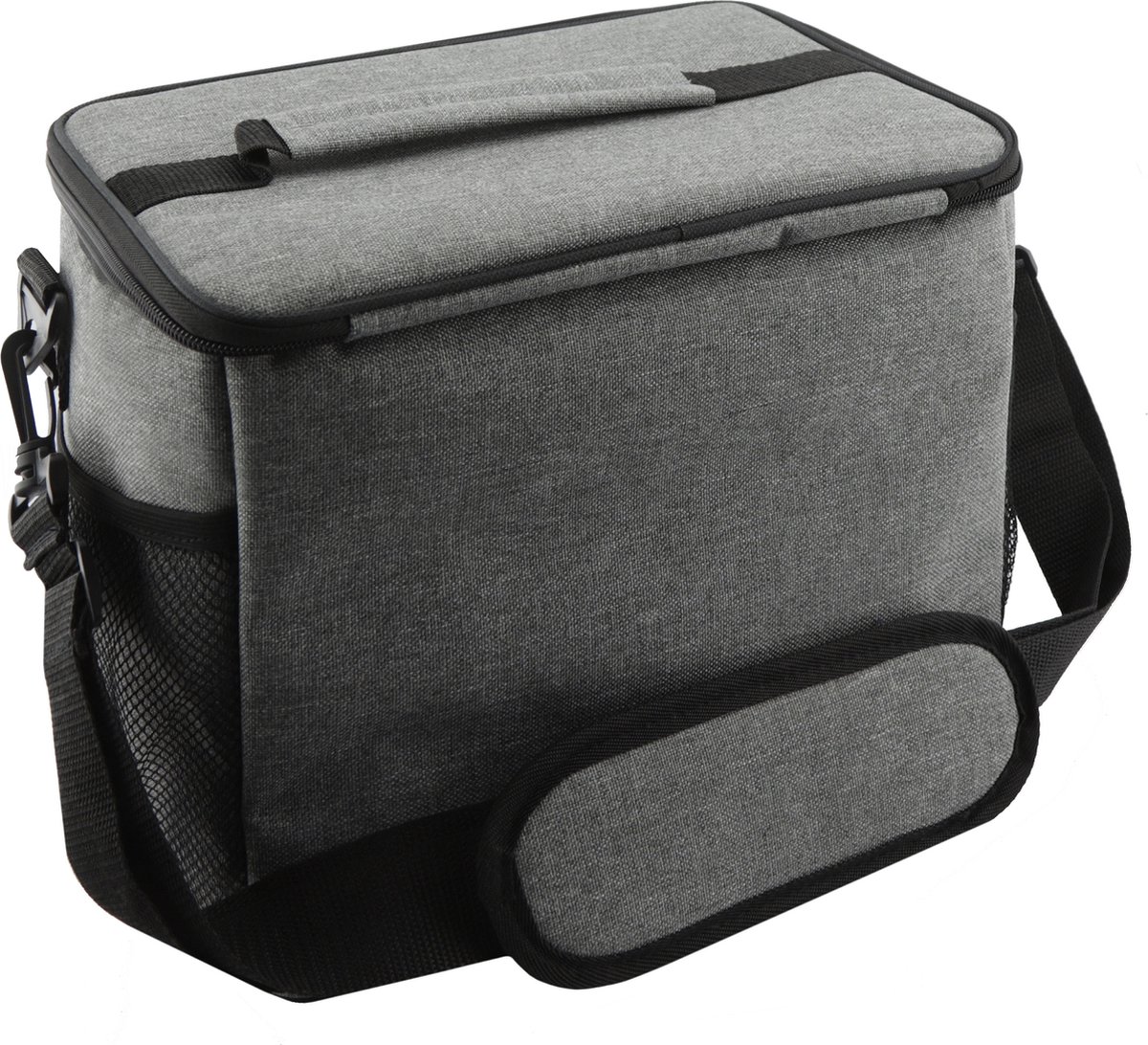 Rockerz Koeltas - 4 laags geïsoleerde - Incl. 2 koelelementen - 15 liter - Lunchtas - Picknicktas - Capaciteit voor 24x 33 cl blikken of 12x 33 cl flesjes - Slijtvast en duurzaam materiaal - Waterdicht en vuilafstotend - kleur: Grijs — cadeau in Sport & Outdoor - foto 3