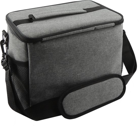 Rockerz Koeltas - 4 laags geïsoleerde - Incl. 2 koelelementen - 15 liter - Lunchtas - Picknicktas - Capaciteit voor 24x 33 cl blikken of 12x 33 cl flesjes - Slijtvast en duurzaam materiaal - Waterdicht en vuilafstotend - kleur: Grijs van Rockerz. — afbeelding 3