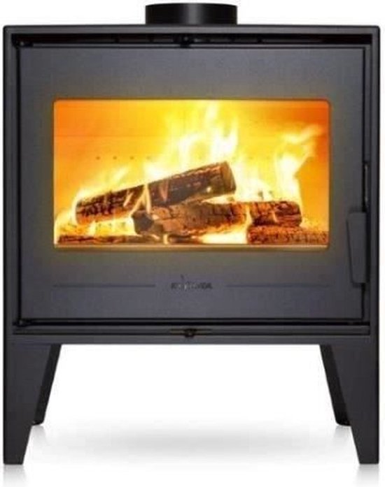 Poêle à bois en acier INVICTA Euros - Puissance optimale : 8 kW - Max : 10 kW - Bois 52 cm - Connectable - Ecoconception