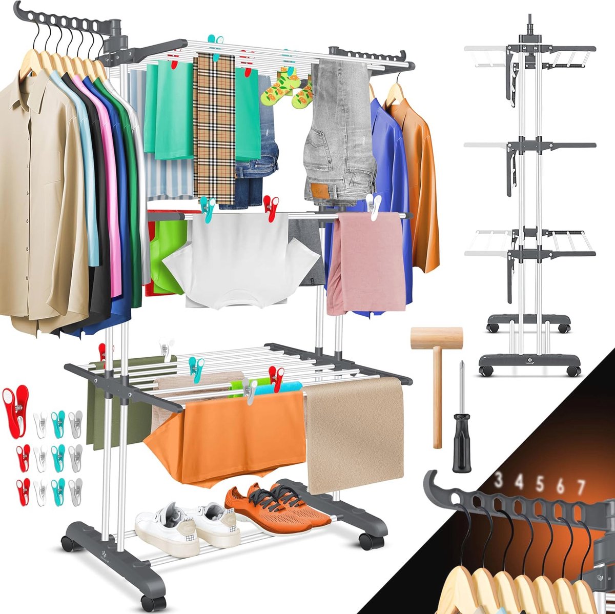 Goedkoopste Diepweefsel Massagepistool met 99 Snelheden en 8 Massagekoppen - Draagbaar Massageapparaat voor Nek- Rug- en Schouderpijnverlichting