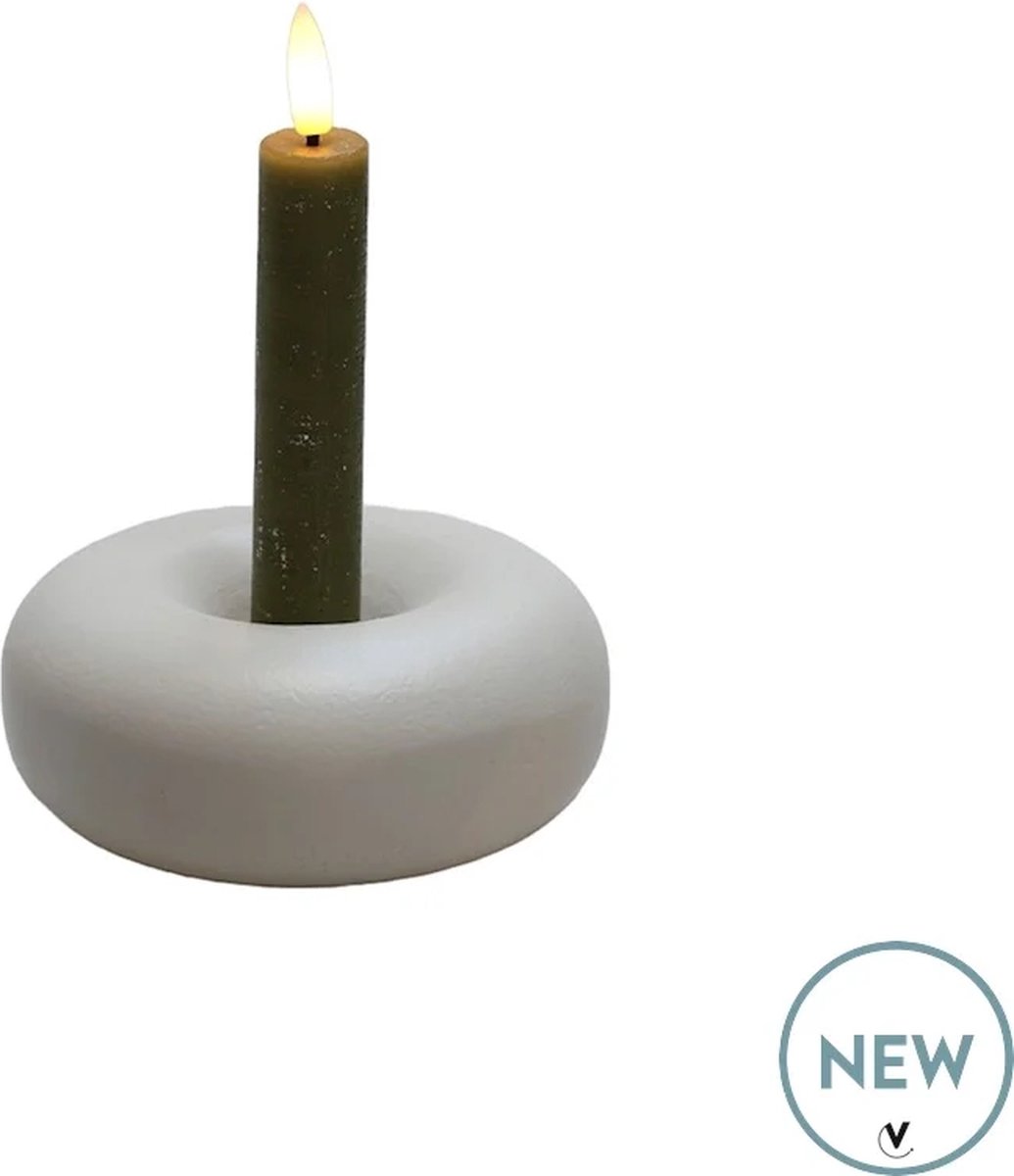 Vase The World kandelaar Batavo | ivory | Ø13 x H3 cm
