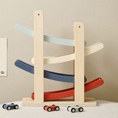 Petite Amélie Houten autobaan «Pompier» – meerkleurig – stimuleert de hand-oogcoördinatie – voldoet aan de EN71-veiligheidsnorm