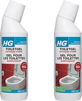 HG Toiletgel Extra Sterk 2-pack met KD spons