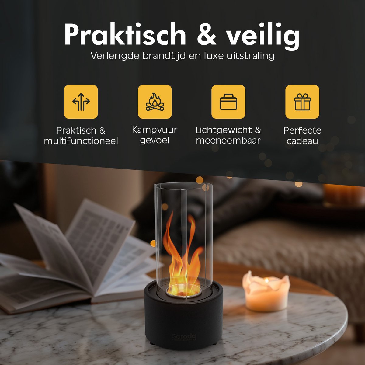 Tornado Desktop Sfeervuur | Draaiende Sfeerhaard