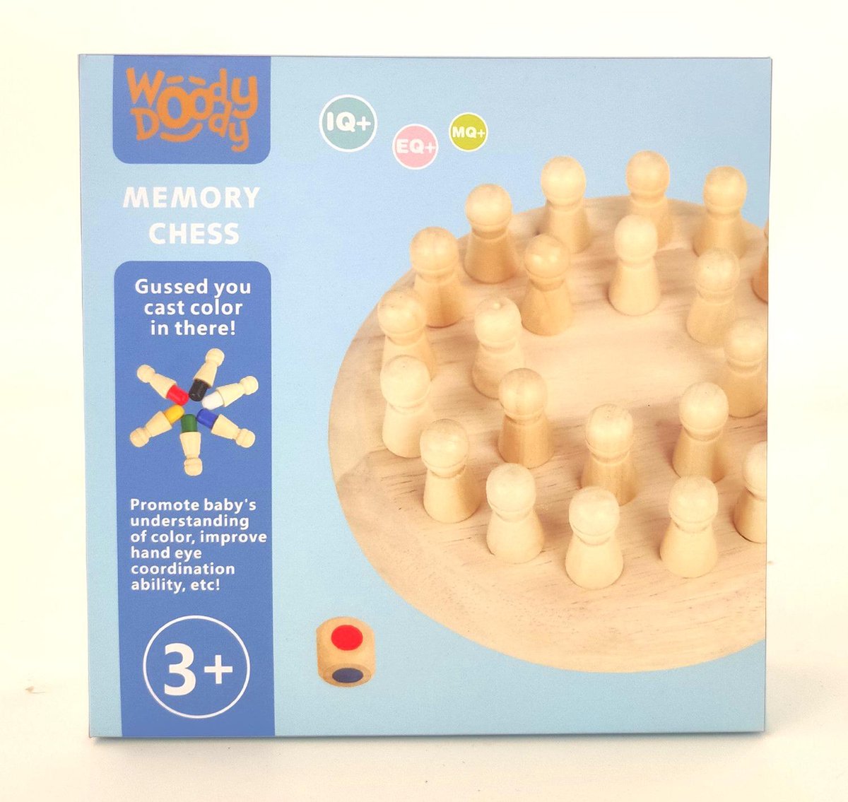 WoodyDoody Breinbreker Spelletjes 4 Jaar EXTRA LARGE VARIANT - Educatief Spel - Kinderspellen Schaakspel Bordspel Kinderen 3 Jaar Houten Puzzel - Montessori Speelgoed - Educatief Speelgoed 4 Jaar – Houten Speelgoed - Educatief Spel - Kinderspeelgoed — afbeelding 7