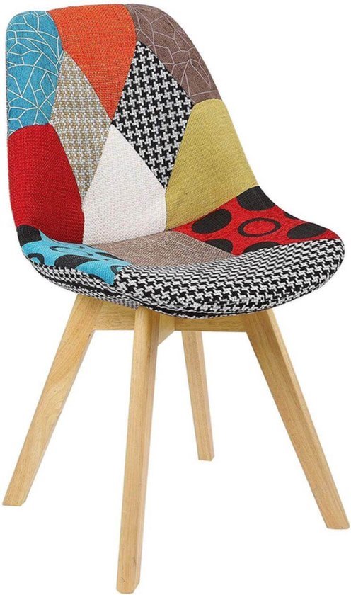 Kleurrijke Linnen Stoelen - Eetkamerstoel - Voor Woonkamer en Eettafel