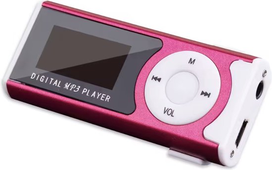 CHPN - MP3-speler - Muziekspeler - Recorder - Met zaklamp - Excl SD kaart (max 32GB) - Roze - Onderweg muziek luisteren - MP3 player