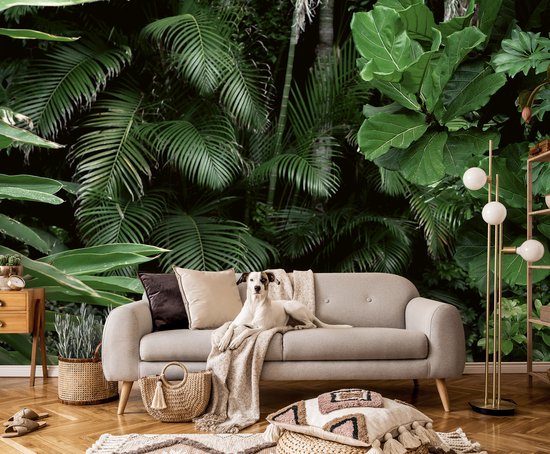 Behang met jungle bladeren bestellen? | Met gratis lijm Behang met jungle bladeren bestellen? | Met gratis lijm