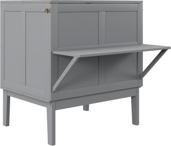 Gotagee Skid Bed Lit escamotable avec sommier à lattes Lit pliant vertical Lit pour jeunes