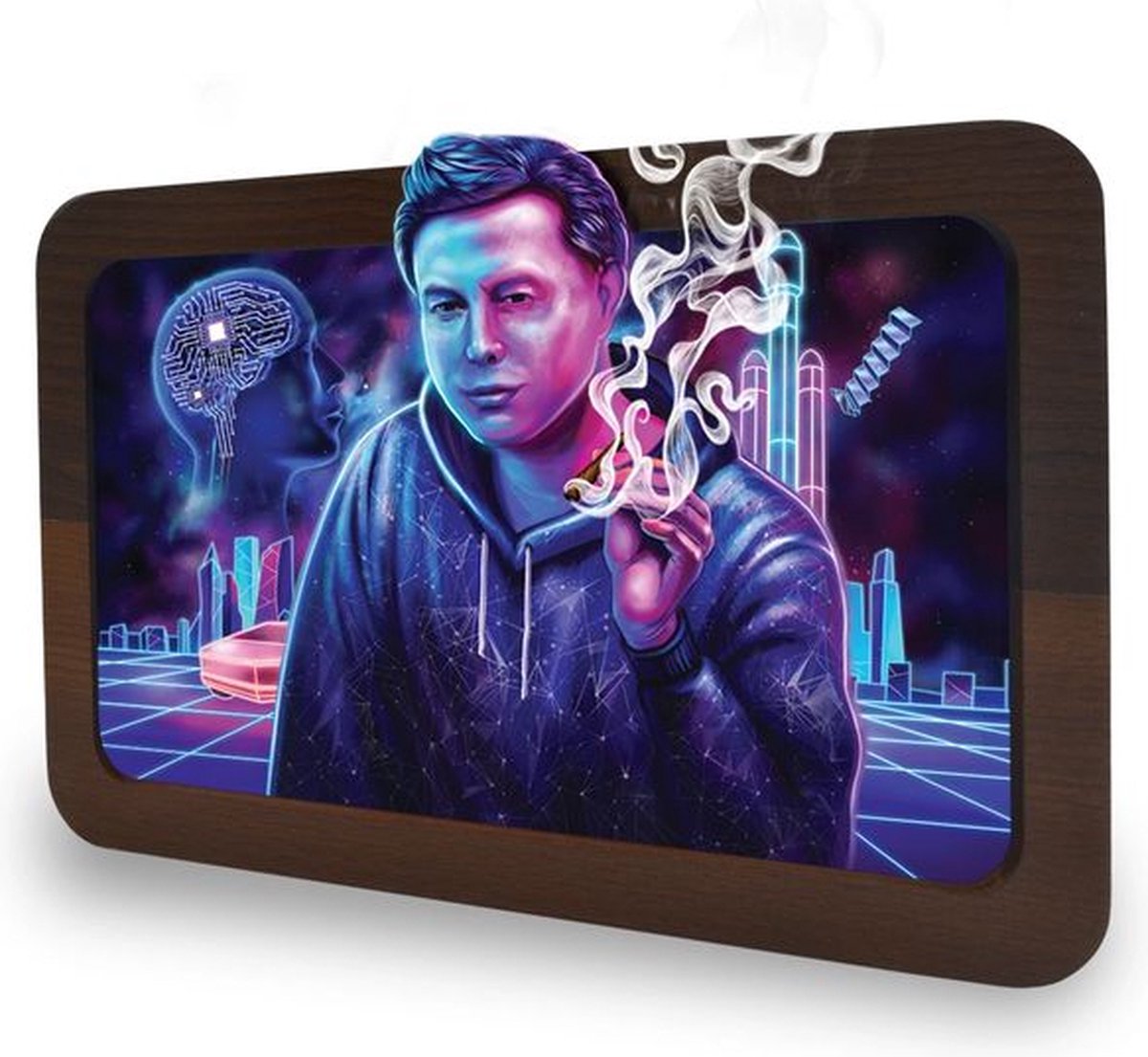 V-Syndicate - 3D Wood Tray - Space Xhale - Medium