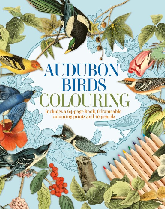 Arcturus Colouring Kits- Audubon Birds Colouring Kit