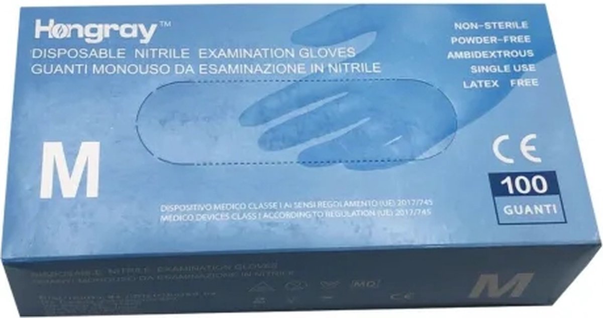 Goedkoopste Vinyl/Nitril Blend Handschoenen Blauw | 100 stuks | M