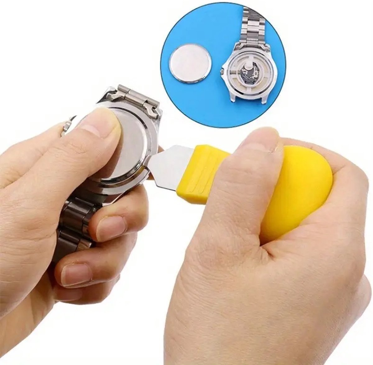 Horloge Kast Opener I Horloge Deksel Opener I Horloge Gereedschap I Horloge Batterij Vervangen I Geel