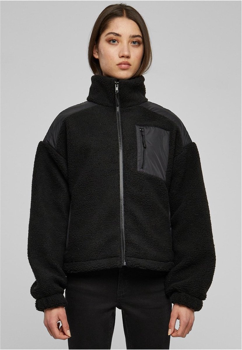Urban Classics Sherpa Mix Jacket M Zwart