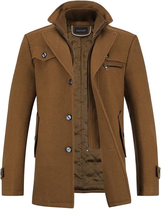 Heren Geruite Jas - Fleece Voering - Warme Winterjas - Casual Stijl main image 1