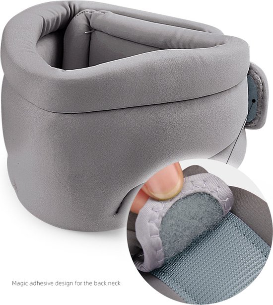 Nekbrace tegen snurken - Cervicale kraag voor slapen - Grijs