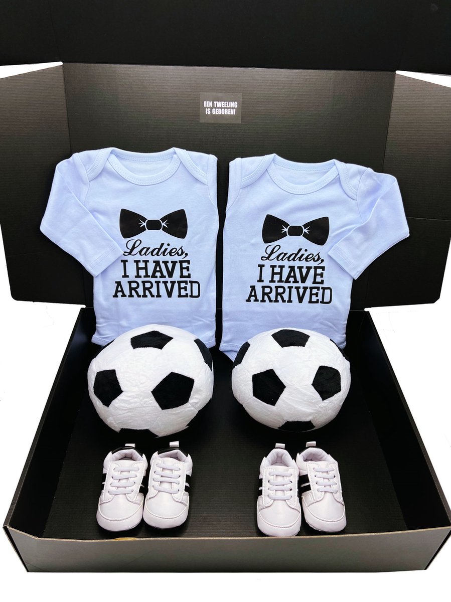 Kraamcadeau tweeling jongen - cadeau geboorte tweeling - kan ook rechtstreeks als cadeau worden verstuurd - maternity twins