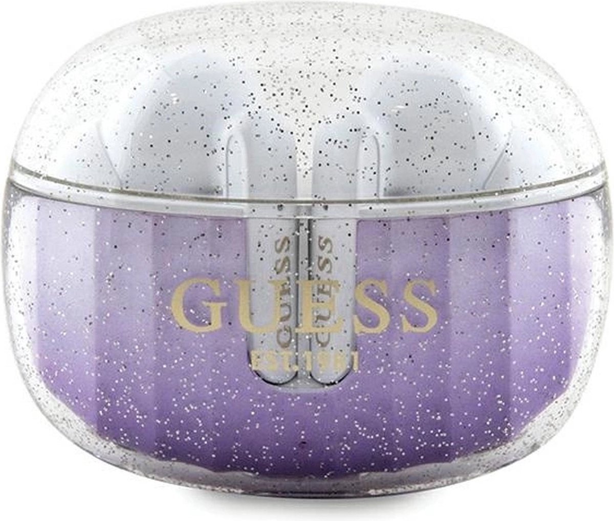 Guess – Draadloos – earphones – Oortjes – TWS – Glitter Gradient – Purple – Paars