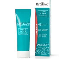 Remescar Anti-Aging Gezichtsscrub - Scrub vrouwen tegen rimpels en fijne lijntjes, verminderen van hyperpigmentatie, voor gladde en egale huid, met Microbiome Technologie, 75 ml