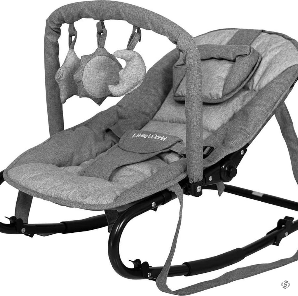 Equivera Wiegstoel Baby - Wipstoel - Wipstoel Baby - Schommelstoel Baby - Babystoel - Baby Stoeltje Zitten Voor Thuis - Babyswing
