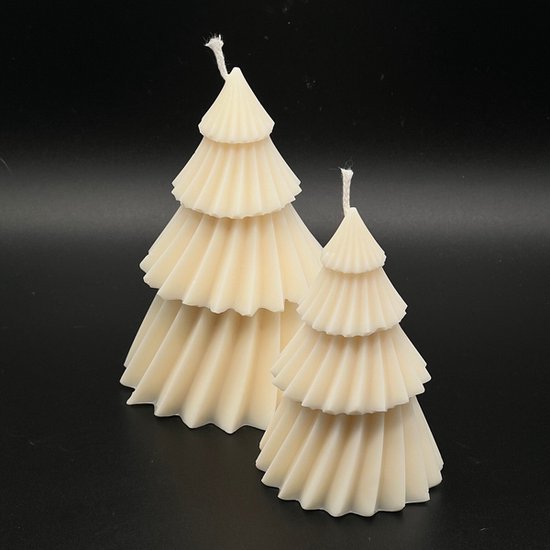 Kerstcollectie - kerstkaars - kerstboom variant 3 voordeelset