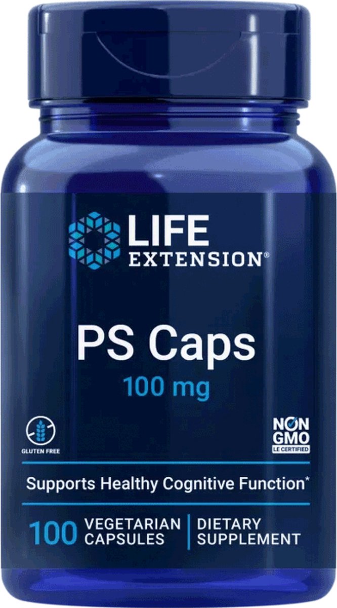 Goedkoopste Life Extension - Fosfatidylserine - 100 mg - 100 Capsules - Essentieel Fosfolipide - PS Caps - Voedingssupplementen