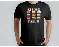 Old School Playlist - T Shirt - RetroVibes - OldSchoolCool - VintageStyle - RetroAesthetic - RetroStijl - TerugInDeTijd - OudeSchoolCool