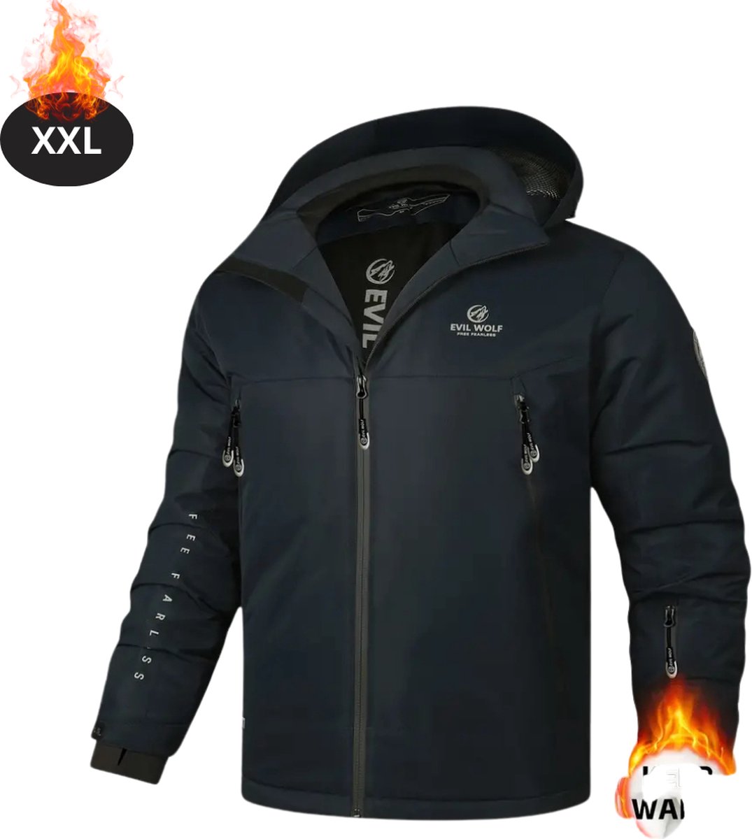 Bovista Skipak SkiBroek Skijas Ski Suit Wintersport Heren Winter Warm Fleece Blauw