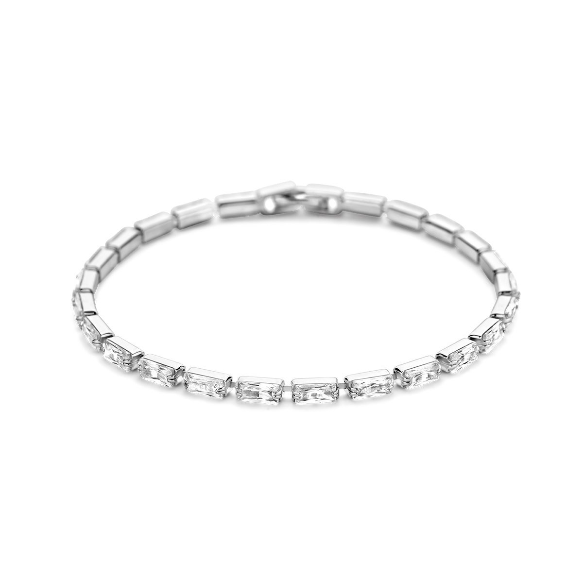 Armband Tennis zilver-zirconia wit 2,5 mm 17 cm (Armband).