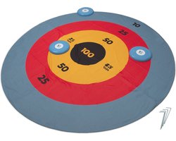 foto van BS Toys Disc Deluxe Werpspel - Disc Gooien Spel - Frisbee - Kinderspeelgoed 1 tot 4 Spelers - Buitenspeelgoed - Werpspel kinderen - Gezelschapspellen kinderen - Cadeau kind - Spelletjes voor kinderen - Buiten speelgoed - Buitenspel - Buiten Spellen