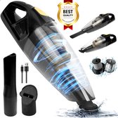 Bol.com AG360 Handstofzuiger Zwart/Goud- Kruimeldief - Stil - Snoerloos - Extreem Krachtige Kruimelzuiger Draadloos - Waterzuige... aanbieding