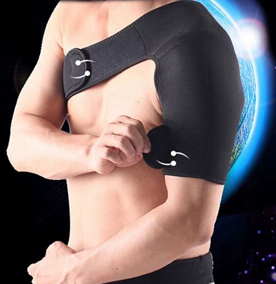 Actie4you® - Schouderbrace Orthopedisch voor Linkerschouder - Schouderbrace - Met Verstelbaar Klittenband – Schouder Pijn - Schouder hulp - One Size – LINKS - Zwart
