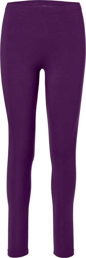 Paarse dameslegging van viscose, model tot op de enkel.