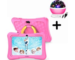 Oneiro Kindertablet KIDSPLAY 7 inch ROZE - Kindertablet vanaf 3 jaar - Ouder Control App - Beschermhoes - Android 11 – 3000 Mah Batterij - Roze