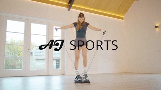 Stepper Tunturi Avec Bandes De Résistance - Appareil De Fitness Compact Avec Écran - Entraînement Jambes Et Bras