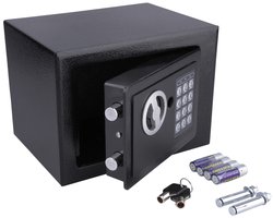 BLANCC Elektronische Kluis (230x170x170 mm) met Cijferslot - Incl. 2 Noodsleutels, Bevestigingsmateriaal en Batterijen - Geldkluis