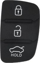 Clé de remplacement à 3 boutons en caoutchouc, adaptée à Hyundai et Kia I10 I20 I30 Ix35 K2 K5 Rio Sportage