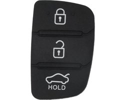 Vervanging Rubber 3 Knoppen - Sleutel Geschikt Voor Hyundai & Kia I10 I20 I30 Ix35 K2 K5 Rio Sportage