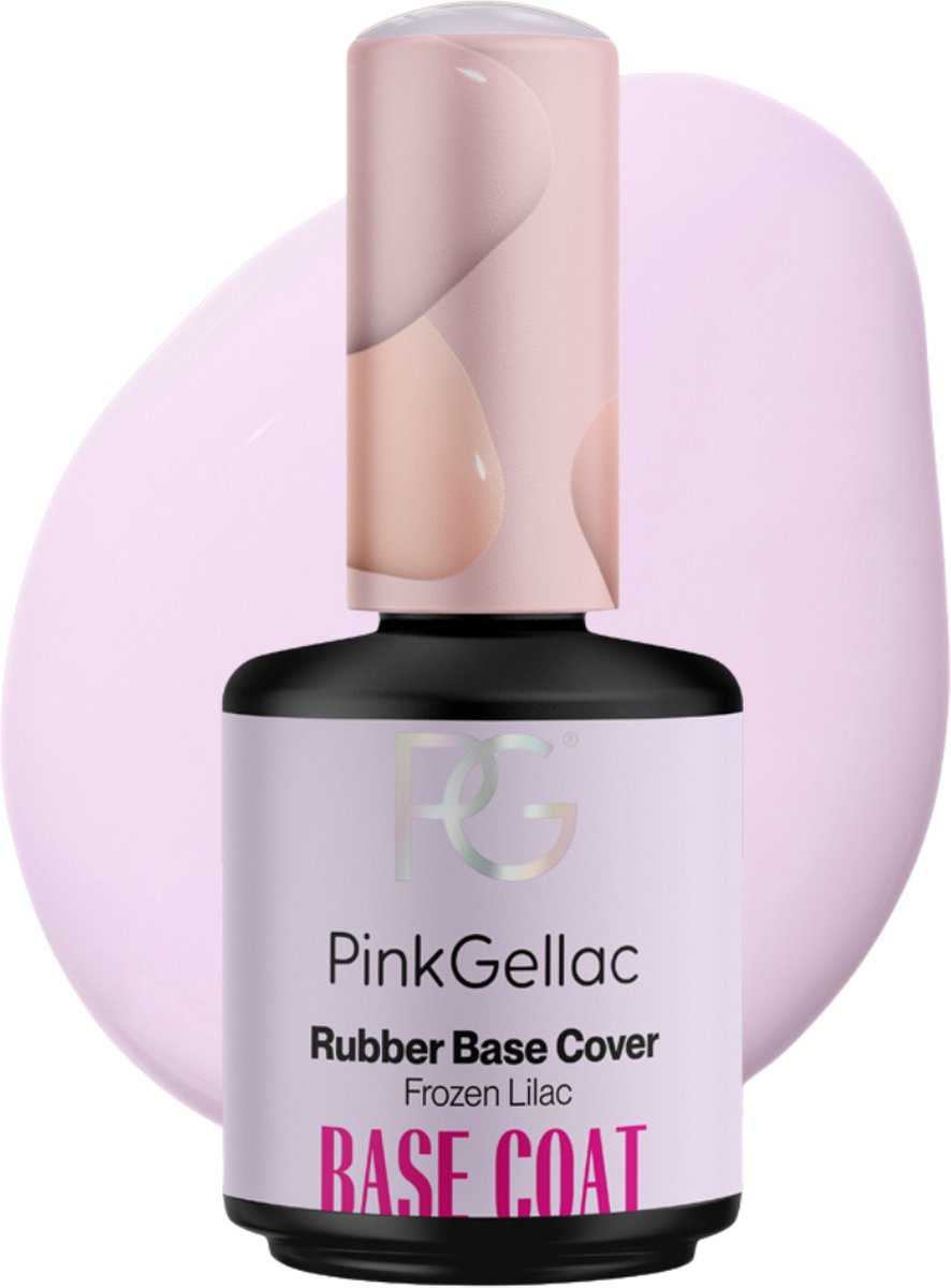 Goedkoopste Pink Gellac Base Coat Gellak - Rubber Base Cover Frozen Lilac - Gel Nagels Producten - 15ml