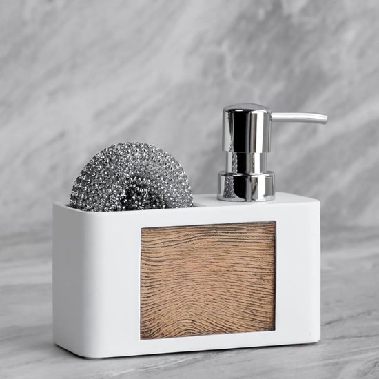 Afwasmiddeldispenser met Houders en Organizers voor de Keuken Afwasmiddeldispenser met Houders en Organizers voor de Keuken