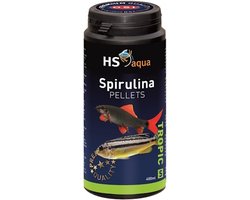 HS aqua Spirulina pellets - Voer voor kleine aquariumvissen - 400 ml