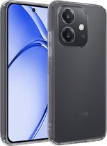 Hoesje - Geschikt voor OPPO A40 - Sterk & Shockproof - Siliconen Case - Hoes Cover - Telefoonhoes - Transparant