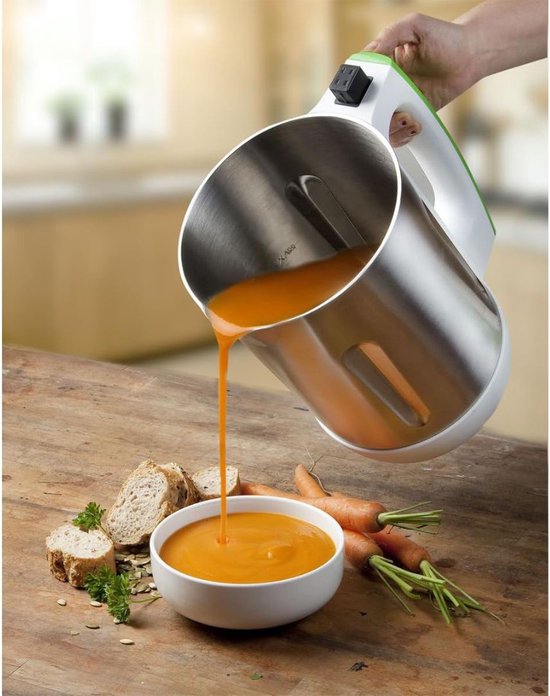 White-label® Soepmaker - Blender - 2 in 1 - Zilver met Wit van White-Label — afbeelding 4