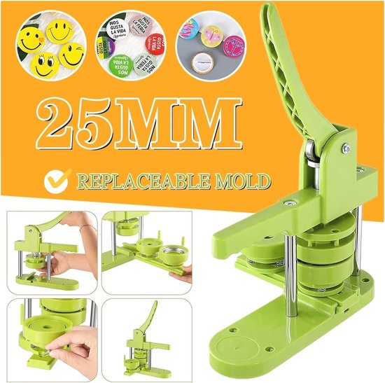 Machine à Fabriquer Des Boutons Et Des épingles à Badges, Set De Badges Diy Avec Coupe Cercle Et Moule
