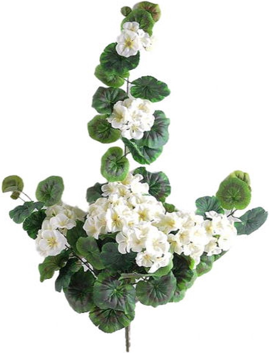 Buitengewoon Boet Kunstbloem geranium 70 cm, wit Buitengewoon de Boet
