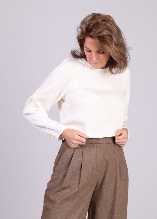 Blouse structurée Witte à col rond Miesha - MSCH Copenhagen