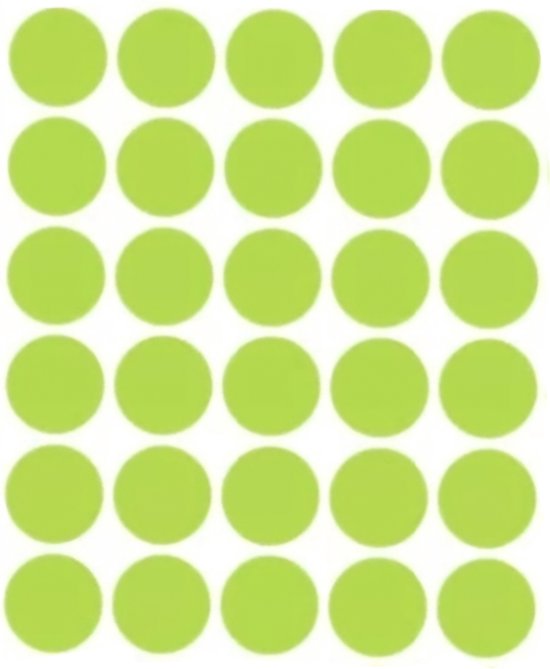 100 Stuks - 75mm Ronde Stickers Gekleurde Stippenstickers Puntstickers Zelfklevende Etiketten - 10 Kleuren
