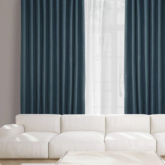 HPD Half Price Drapes Extra Breed Linnen Kamer Verduistering Gordijn  1 X 120 Boch Ln1855 120 Dw Oyster 752860170