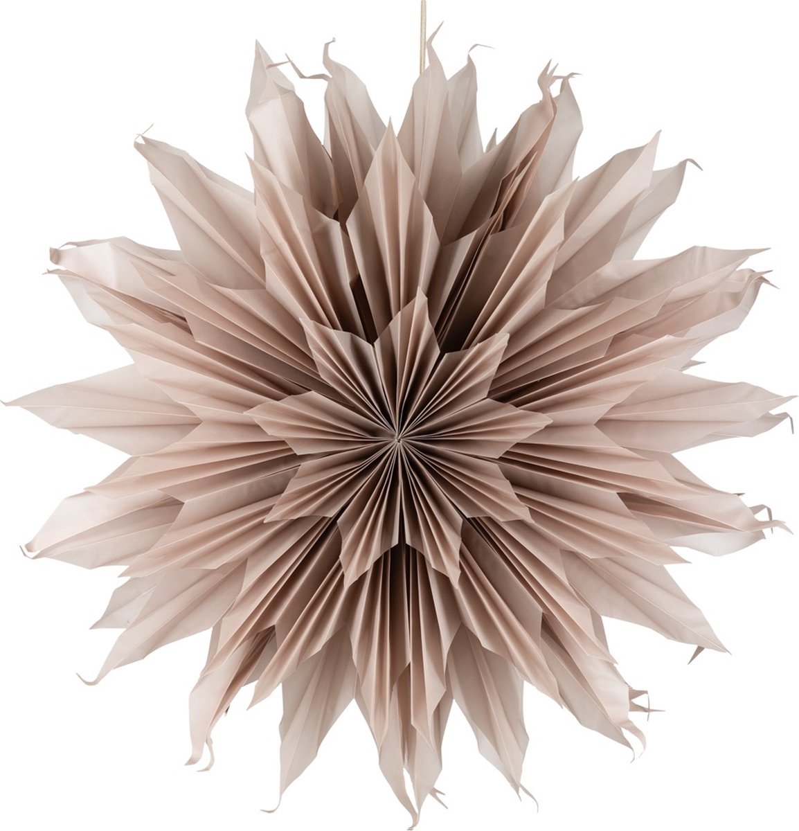 Kerstster sun 100cm roze met pendel